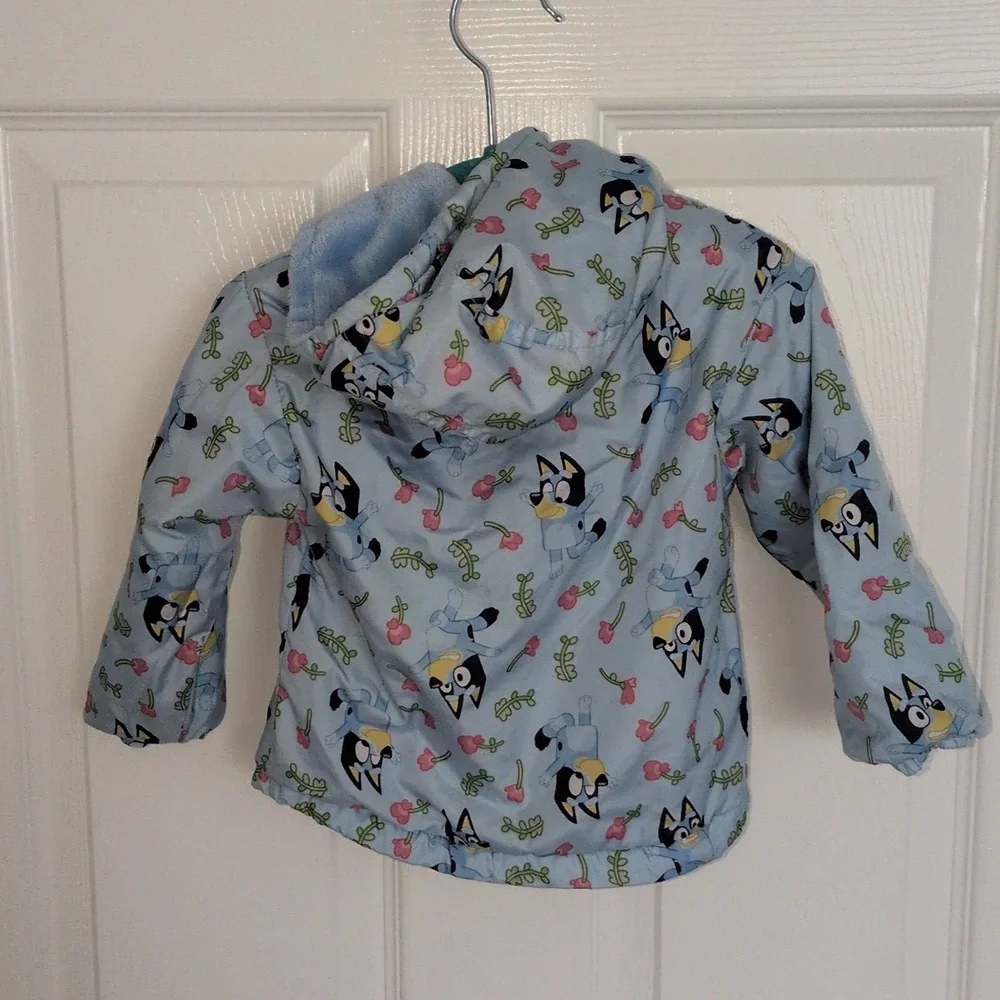 Bluey Girls Cozy Hooded Windbreaker - 12m